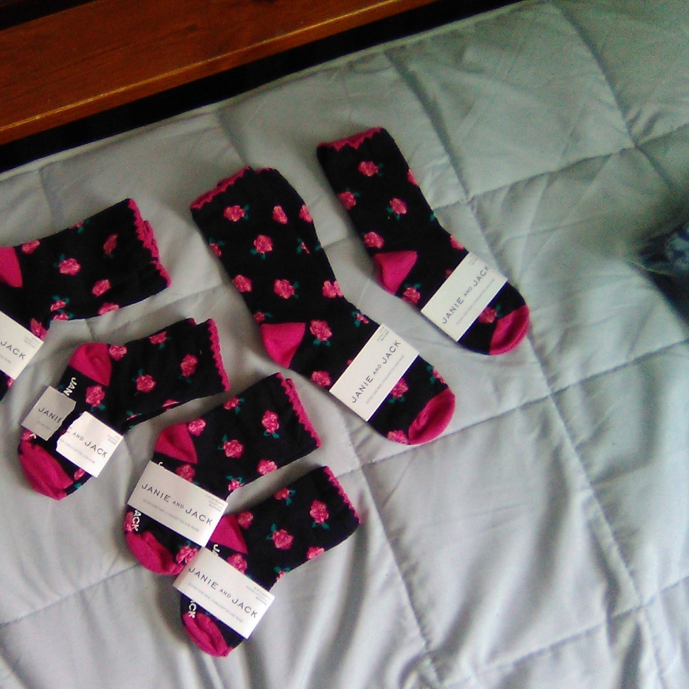 A pack of 5 Infant  to toddler princess socks..